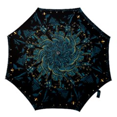 Hogwarts Castle Van Gogh Hook Handle Umbrellas (small) by Salman4z