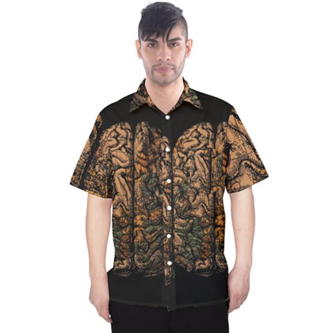 Always On My Mind Tobe Map Places Travel Vintage Men s Hawaii Shirt by Salman4z