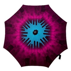 Futuristic Cityscape Hook Handle Umbrellas (small) by Salman4z