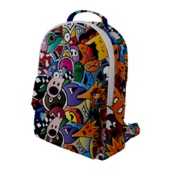 Cartoon Explosion Cartoon Characters Funny Flap Pocket Backpack (large) by Salman4z