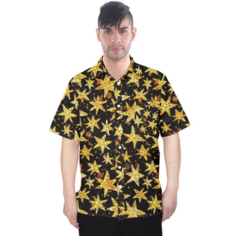 Shiny Glitter Stars Men s Hawaii Shirt by Salman4z