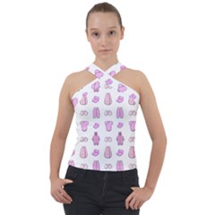Kid’s Clothes Cross Neck Velour Top by SychEva