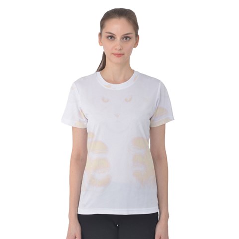 Boxing Cat Women s Cotton Tee by JayEdden