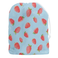 Strawberry Drawstring Pouch (3xl) by SychEva