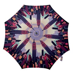 New York Skyline Cityscape Nyc New York City Landmark Hook Handle Umbrellas (medium) by Jancukart