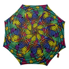 Waves Particles Vibration Atom Physics Technology Hook Handle Umbrellas (medium) by Jancukart