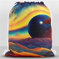 Surrealist Fantasy Dream Nature Drawstring Bag (large) by Jancukart