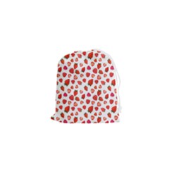 Watercolor Strawberry Drawstring Pouch (xs) by SychEva