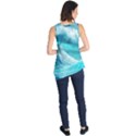 Tsunami Waves Ocean Sea Nautical Nature Water Tidal Sleeveless Tunic View2