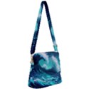 Tsunami Tidal Wave Ocean Waves Sea Nature Water Zipper Messenger Bag View1