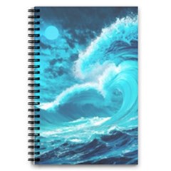 Waves Ocean Sea Tsunami Nautical 3 5 5  X 8 5  Notebook by Jancukart