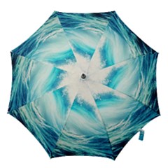 Tsunami Waves Ocean Sea Nautical Nature Water 8 Hook Handle Umbrellas (small) by Jancukart