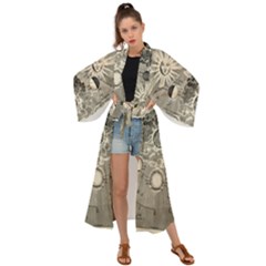 Old Vintage Astronomy Maxi Kimono by ConteMonfrey