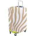 Brown Zebra Vibes Animal Print  Luggage Cover (Large) View2