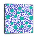 Green Flowers On The Wall Mini Canvas 8  x 8  (Stretched) View1
