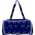 Blue Neon Squares - Modern Abstract Multi Function Bag View1