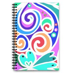 Crazy Pop Art - Doodle Circles   5 5  X 8 5  Notebook by ConteMonfrey