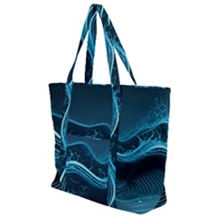 Technology Computer Background (1) Zip Up Canvas Bag by Simbadda