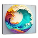 Tsunami Tidal Wave Wave Minimalist Ocean Sea 3 Canvas 24  x 20  (Stretched) View1