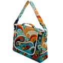 Waves Ocean Sea Abstract Whimsical Abstract Art 4 Box Up Messenger Bag View1