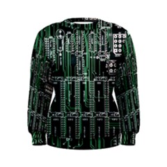 Printed Circuit Board Circuits Women s Sweatshirt by Celenk