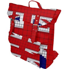 Union Jack Flag Uk Patriotic Buckle Up Backpack by Celenk