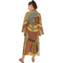 Egyptian Tutunkhamun Pharaoh Design Maxi Kimono View2