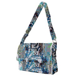 Abstract Acrylic Color Texture Watercolor Creative Full Print Messenger Bag (s) by Uceng