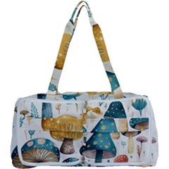 Mushroom Forest Fantasy Flower Nature Multi Function Bag by Uceng