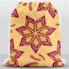 Flower Mandala Template Sketch Drawing Art Drawstring Bag (large) by Uceng