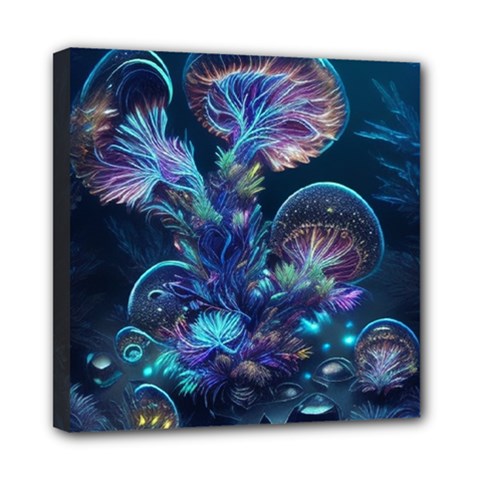 Fantasy People Mysticism Composing Fairytale Art 3 Mini Canvas 8  X 8  (stretched) by Uceng