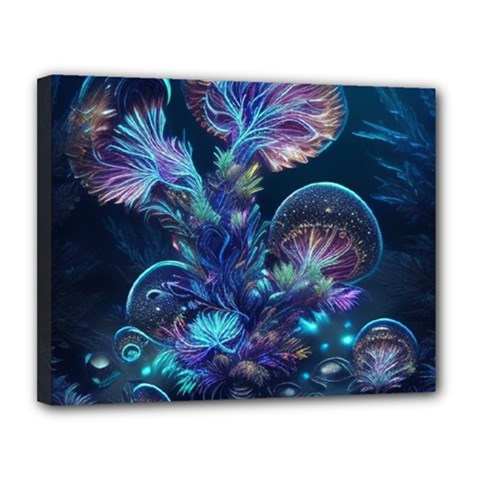 Fantasy People Mysticism Composing Fairytale Art 3 Canvas 14  X 11  (stretched) by Uceng