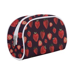 Watercolor Strawberry Make Up Case (small) by SychEva