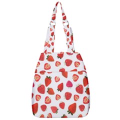 Strawberries Center Zip Backpack by SychEva