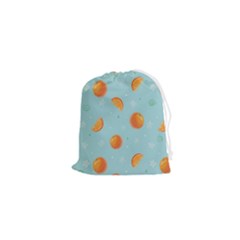 Oranges Pattern Drawstring Pouch (xs) by SychEva