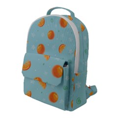Oranges Pattern Flap Pocket Backpack (large) by SychEva