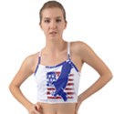 Usa Flag Eagle Symbol American Bald Eagle Country Mini Tank Bikini Top View1