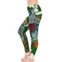 Armor Japan Maple Leaves Samurai Mask Cut Leggings  View3