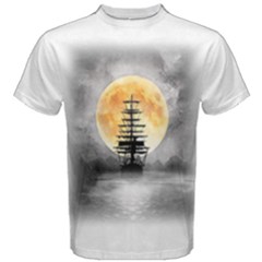 The Ship At Sea With The Moon by mohanadfa