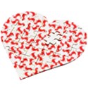 Lonely T-rex Dinosaur Dinosaur Game Pattern Wooden Puzzle Heart View2