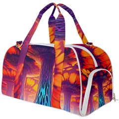 Sci-fi Fantasy Art Painting Colorful Pattern Burner Gym Duffel Bag by Ravend
