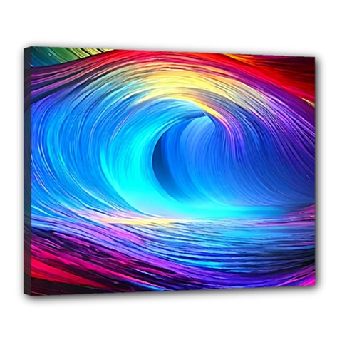 Art Fantasy Painting Colorful Pattern Design Canvas 20  X 16  (stretched) by Ravend