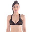 Eagle Ornate Pattern Feather Texture Plunge Bikini Top View1