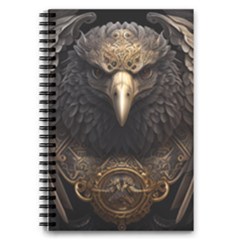 Eagle Ornate Pattern Feather Texture 5 5  X 8 5  Notebook by Ravend