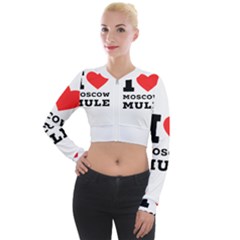 I Love Moscow Mule Long Sleeve Cropped Velvet Jacket by ilovewhateva