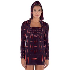 Hot Peppers Long Sleeve Hooded T-shirt by SychEva