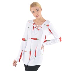 Pepper Tie Up Tee by SychEva
