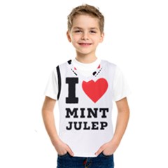I Love Mint Julep Kids  Basketball Tank Top by ilovewhateva