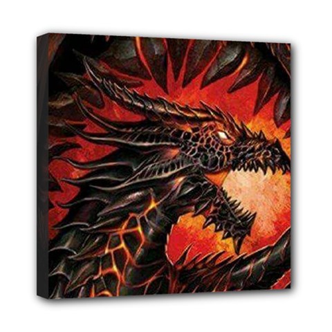 Dragon Mini Canvas 8  X 8  (stretched) by Salman4z