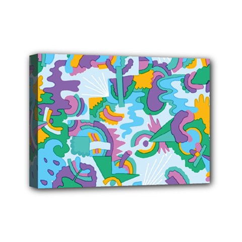 Pattern Hotdogtrap Mini Canvas 7  X 5  (stretched) by Salman4z